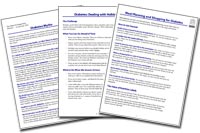 Montage of fact sheets